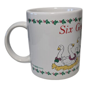 Vintage "Six Geese-a-Lay" Mug, Part Of A Twelve Days of Christmas Lang & Wise.